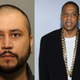 George Zimmerman (Seminole County Sheriff`s Office via Getty Images); Jay Z (Larry Busacca/Getty Images)